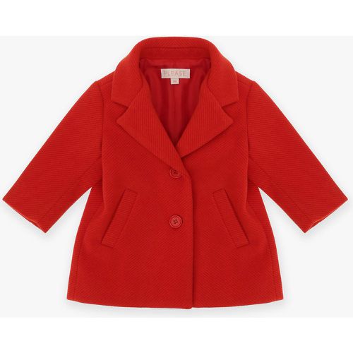 Cappotto baby con abbottonatura e tasche - Please - Modalova