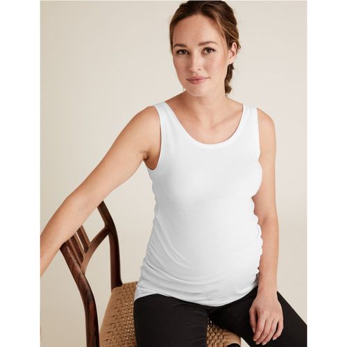 Maternity 2 Pack Cotton Fitted Vest Tops - Marks & Spencer - Modalova