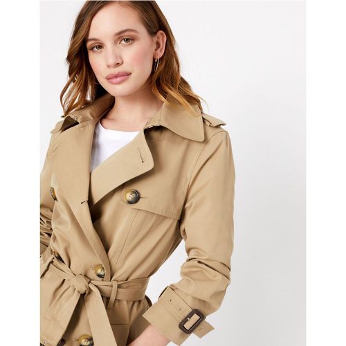 PETITE Double Breasted Coat beige - Marks & Spencer - Modalova