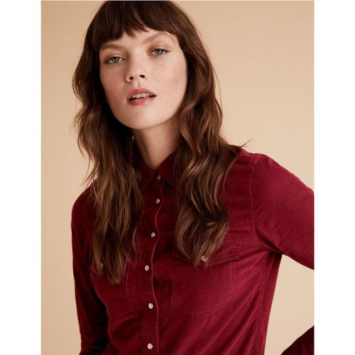 Cord Long Sleeve Shirt red - Marks & Spencer - Modalova