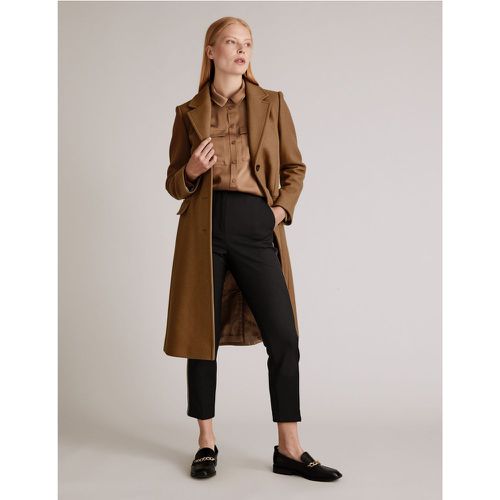 Wool Tailored Coat with Cashmere brown - Marks & Spencer - Modalova