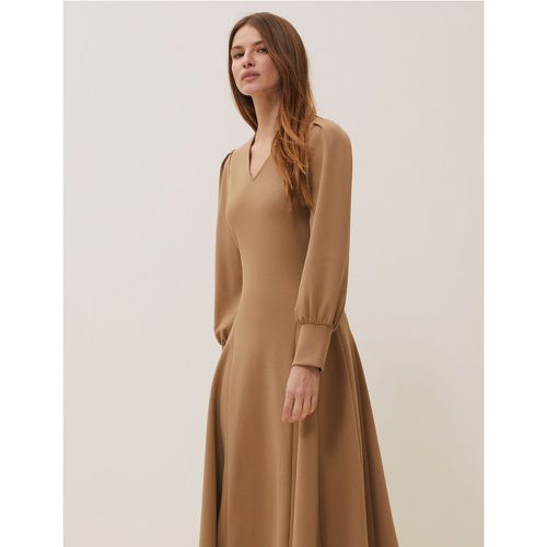 Jersey V-Neck Midi Fit & Flare Dress brown - Marks & Spencer - Modalova