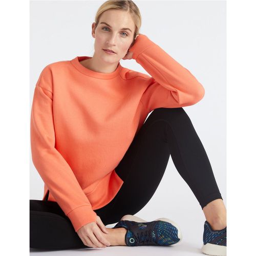 Cotton Crew Neck Long Sleeve Sweatshirt orange - Marks & Spencer - Modalova