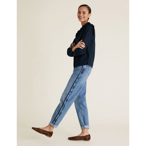 Boyfriend Side Detail Jeans navy - Marks & Spencer - Modalova