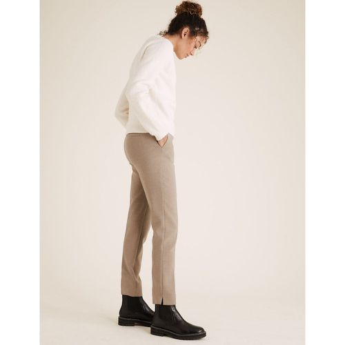 Mia Slim Crepe Ankle Grazer Trousers brown - Marks & Spencer - Modalova