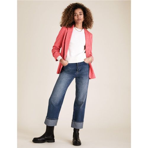 Jersey Relaxed Ruched Sleeve Blazer pink - Marks & Spencer - Modalova