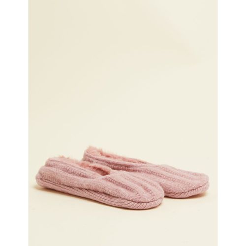 Faux Fur Ballet Slipper Socks pink - Marks & Spencer - Modalova