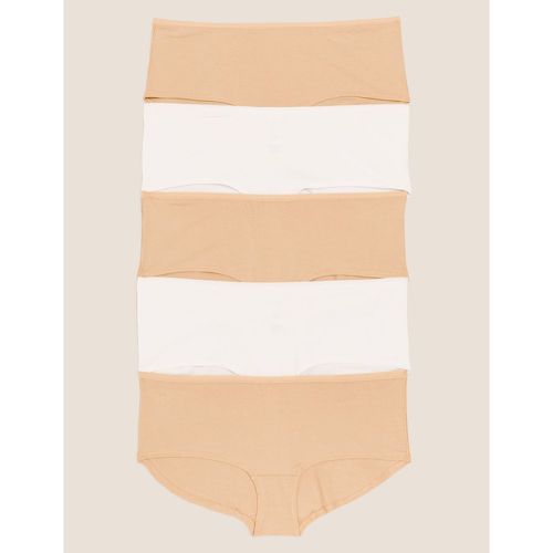 Pk No VPL Cotton Modal Shorts beige - Marks & Spencer - Modalova