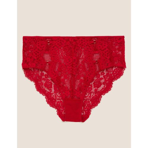 All Over Lace High Leg Knickers red - Marks & Spencer - Modalova