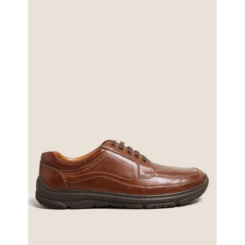 Wide Fit Leather Shoes with Airflex™ brown - Marks & Spencer - Modalova