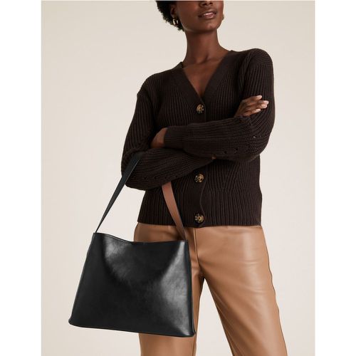 Leather Tote Bag black - Marks & Spencer - Modalova