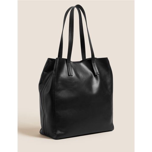 Leather Tote Bag black - Marks & Spencer - Modalova