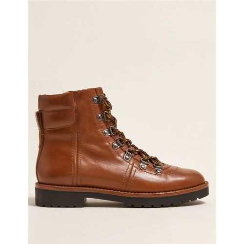 Leather Hiker Ankle Boots brown - Marks & Spencer - Modalova