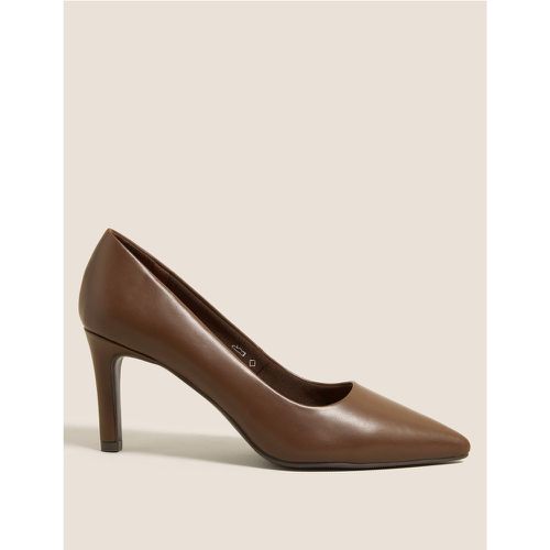 Stiletto Heel Pointed Court Shoes brown - Marks & Spencer - Modalova