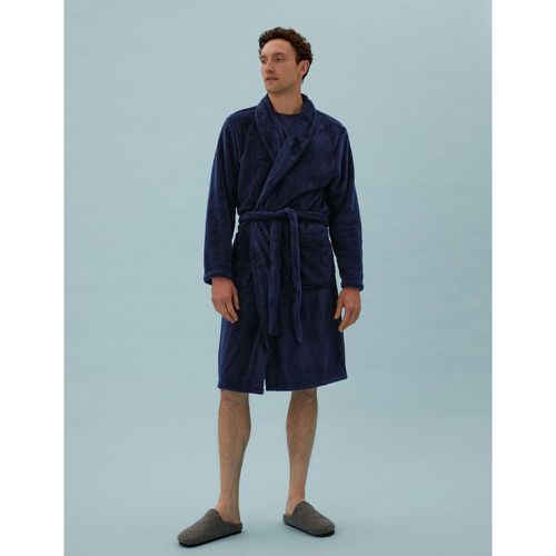 Longer Length Supersoft Fleece Gown - Marks & Spencer - Modalova