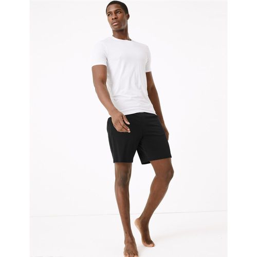 Premium Cotton Supersoft Pyjama Shorts - Marks & Spencer - Modalova