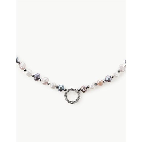 Freshwater Bead Pebble Necklace -coloured - Marks & Spencer - Modalova