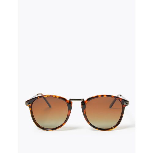 Round Tortoiseshell Polarised Sunglasses brown - Marks & Spencer - Modalova