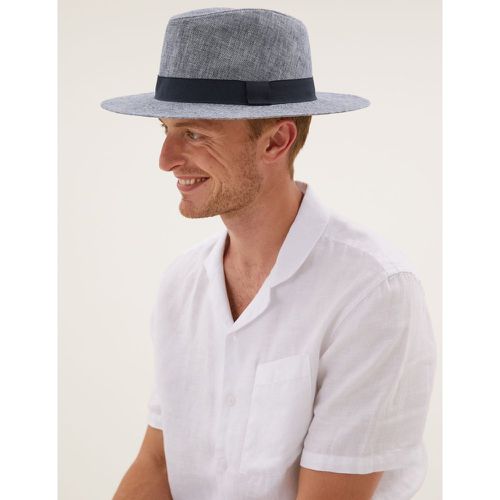 Textured Ambassador Hat navy - Marks & Spencer - Modalova