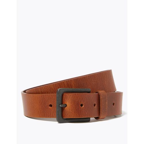 Leather Casual Buckle Belt brown - Marks & Spencer - Modalova