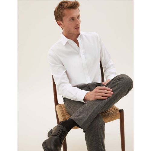 Regular Fit Easy Iron Pure Cotton Shirt - Marks & Spencer - Modalova