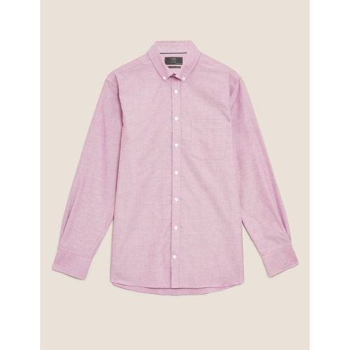 Tailored Fit Pure Cotton Oxford Shirt red - Marks & Spencer - Modalova
