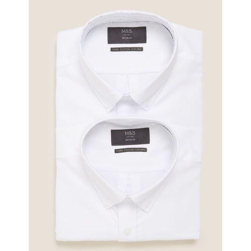 Pack Regular Fit Pure Cotton Shirts - Marks & Spencer - Modalova