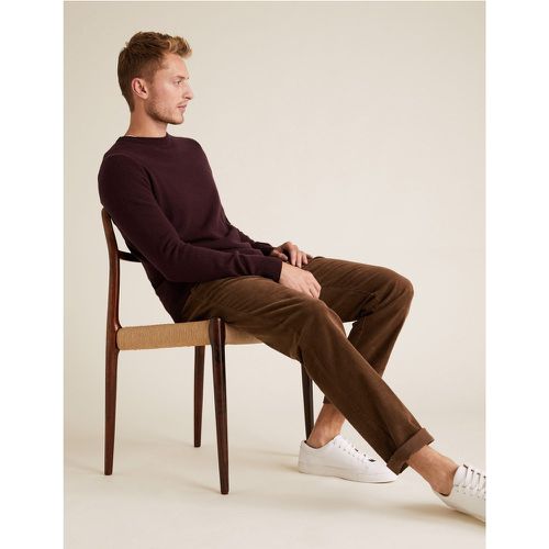 Regular Fit Corduroy Stretch Trousers brown - Marks & Spencer - Modalova
