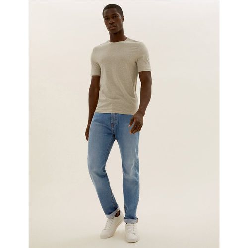 Regular Fit Stretch Jeans with Stormwear™ navy - Marks & Spencer - Modalova
