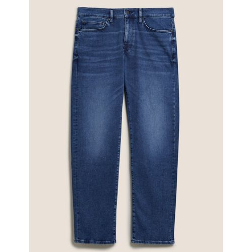 Straight Fit Supersoft Stretch Jeans blue - Marks & Spencer - Modalova