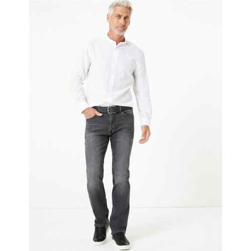 Straight Fit Vintage Wash Stretch Jeans grey - Marks & Spencer - Modalova