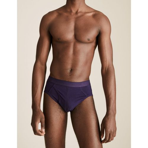 Pk Cotton Cool & Fresh™ Striped Briefs purple - Marks & Spencer - Modalova