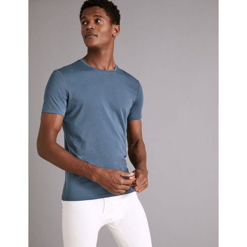 Premium Cotton T-Shirt Vest blue - Marks & Spencer - Modalova