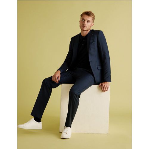 Slim Fit Jacket with Stretch navy - Marks & Spencer - Modalova