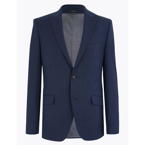 Tailored Fit Jacket with Stretch navy - Marks & Spencer - Modalova