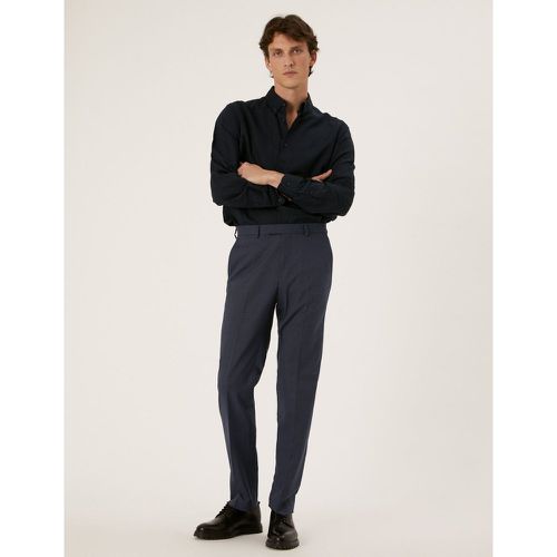 Tailored Fit Micro Texture Trousers - Marks & Spencer - Modalova