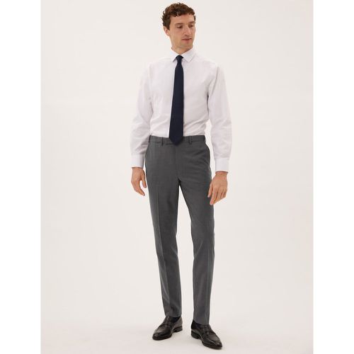 Big & Tall Tailored Fit Wool Trousers grey - Marks & Spencer - Modalova