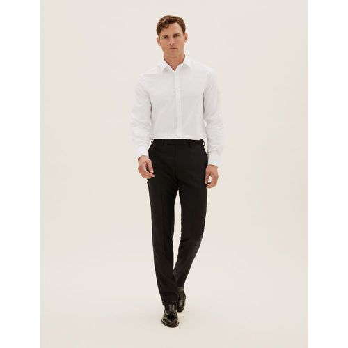 Tailored Fit Wool Trousers navy - Marks & Spencer - Modalova