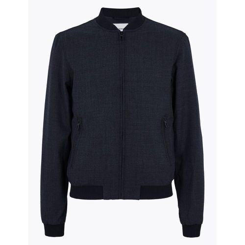 Wool Smart Textured Bomber with Stormwear™ - Marks & Spencer - Modalova