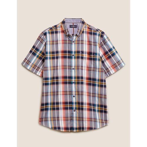 Pure Cotton Check Shirt orange - Marks & Spencer - Modalova