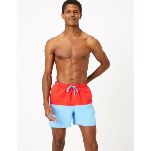 Quick Dry Colour Block Swim Shorts blue - Marks & Spencer - Modalova