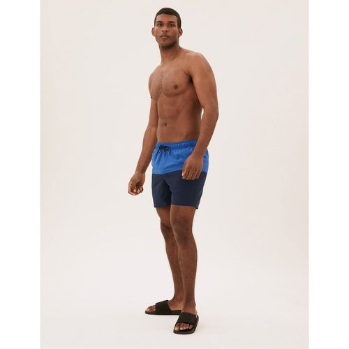Quick Dry Colour Block Swim Shorts navy - Marks & Spencer - Modalova