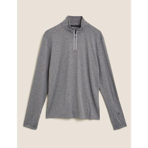 Half Zip Long Sleeve Training Top grey - Marks & Spencer - Modalova