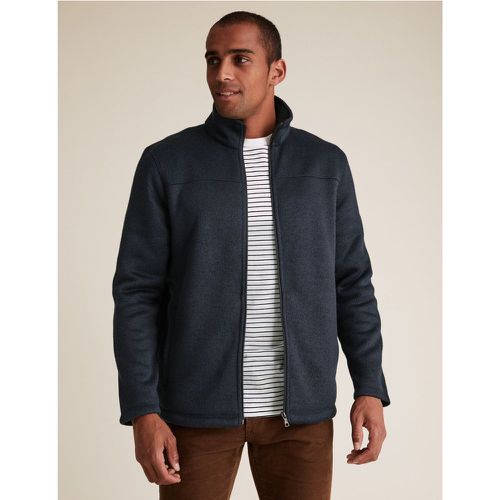 Zip Up Fleece Jacket navy - Marks & Spencer - Modalova