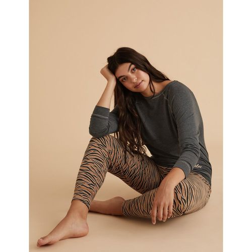 Jersey Tiger Print Pyjama Bottoms brown - Marks & Spencer - Modalova
