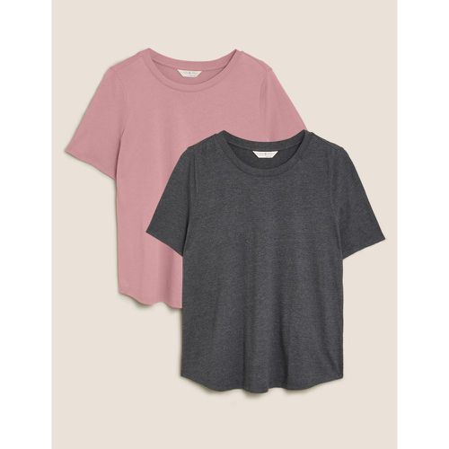 Pk Cotton Modal Sleep Tee pink - Marks & Spencer - Modalova