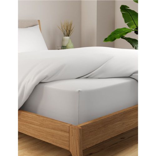 Egyptian Cotton 400 Thread Count Percale Extra Deep Fitted Sheet - Marks & Spencer - Modalova