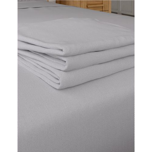 Egyptian Cotton 400 Thread Count Sateen Flat Sheet grey - Marks & Spencer - Modalova