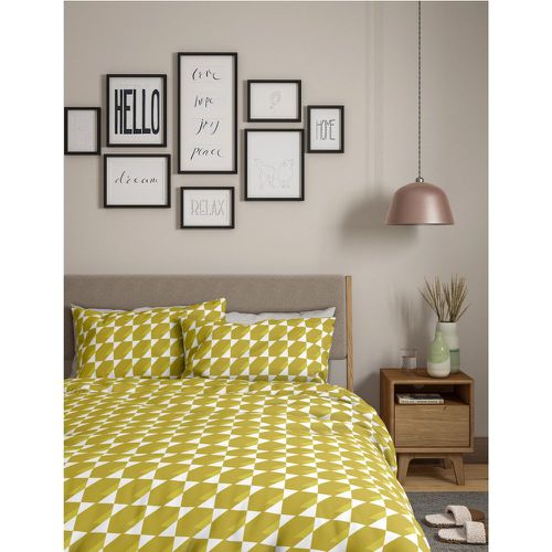 Pack Cotton Mix Geometric Bedding Sets yellow - Marks & Spencer - Modalova