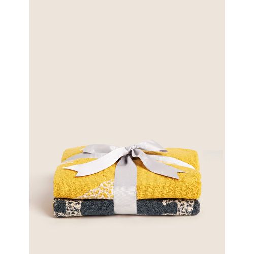 Pack Pure Cotton Safari Towels yellow - Marks & Spencer - Modalova